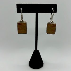 Vintage red Jasper drop earrings